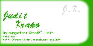 judit krapo business card